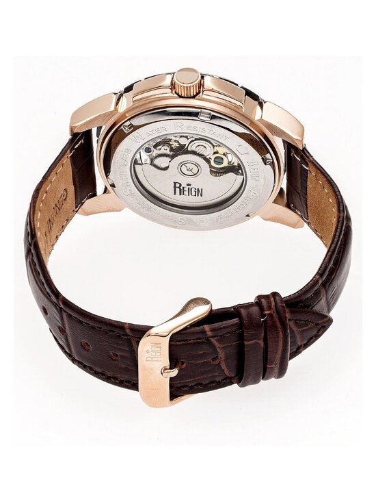 NWT Reign Philippe Automatic Black Dial Men\'s Watch